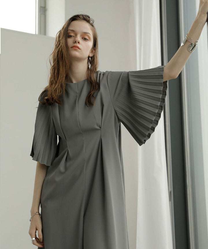 Pleat Sleeve Tuck Combinaison