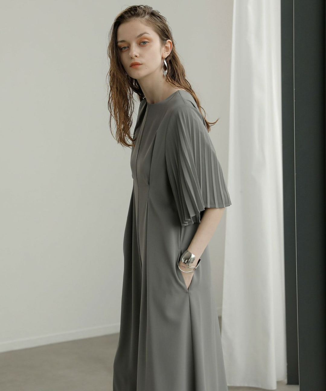 Pleat Sleeve Tuck Combinaison