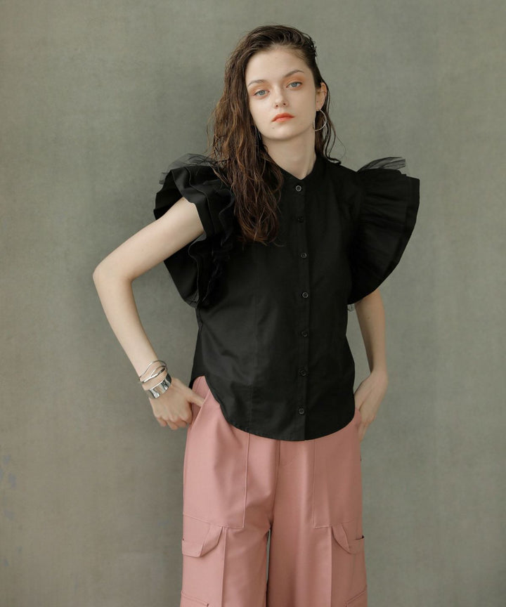Petal Sleeve Blouse