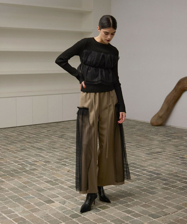 Curtain Flare Wide Slacks