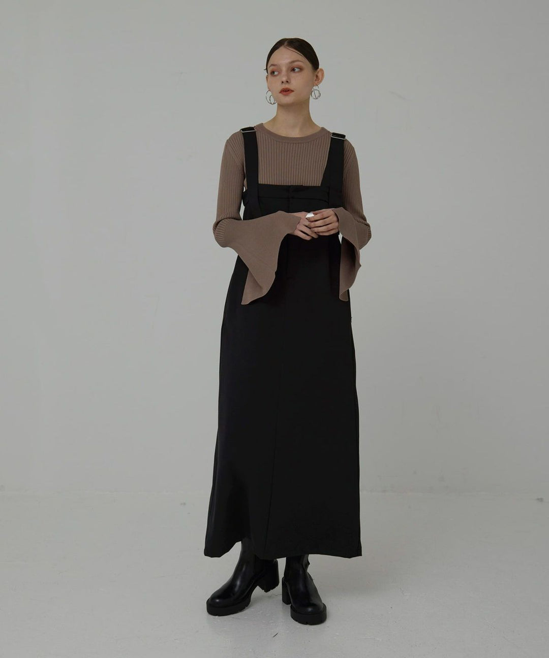 Bell Sleeve Petal Knit Tops