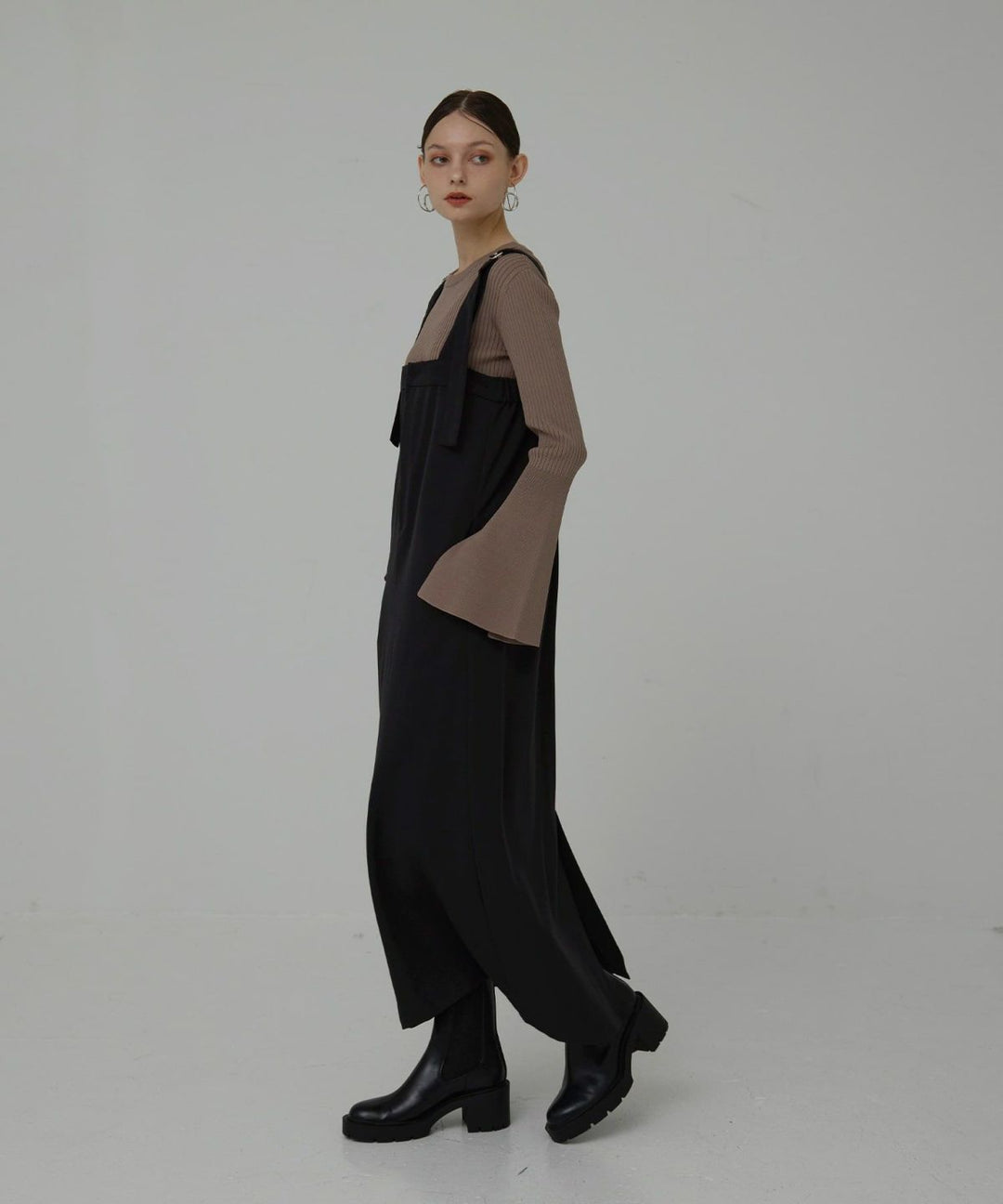 Bell Sleeve Petal Knit Tops