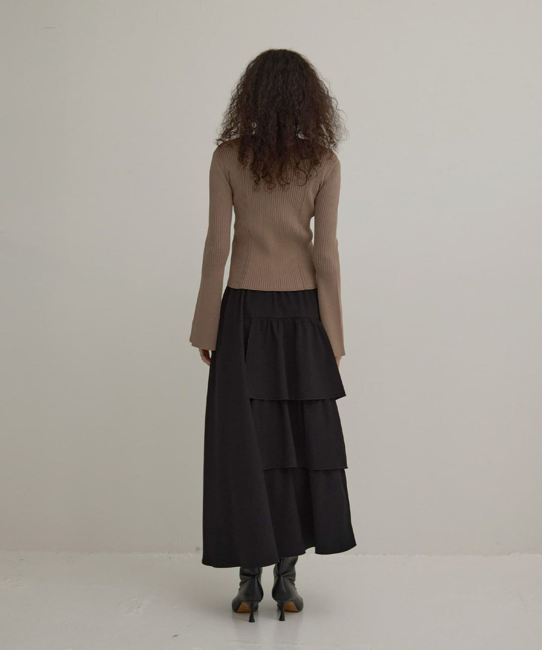 Bell Sleeve Petal Knit Tops