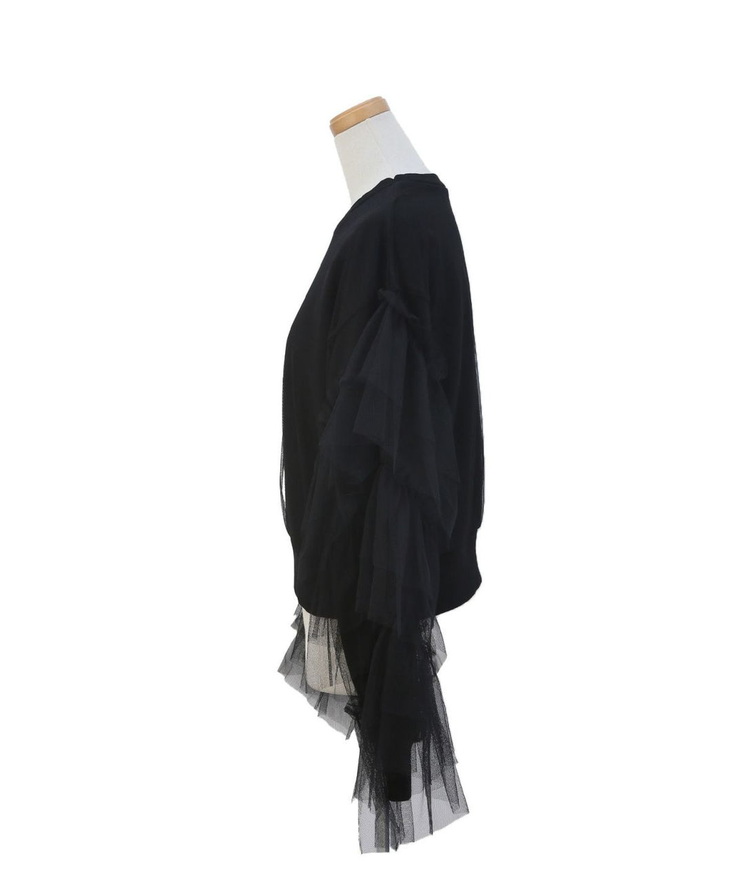 Tiered Sleeve Mix Sweat Tops