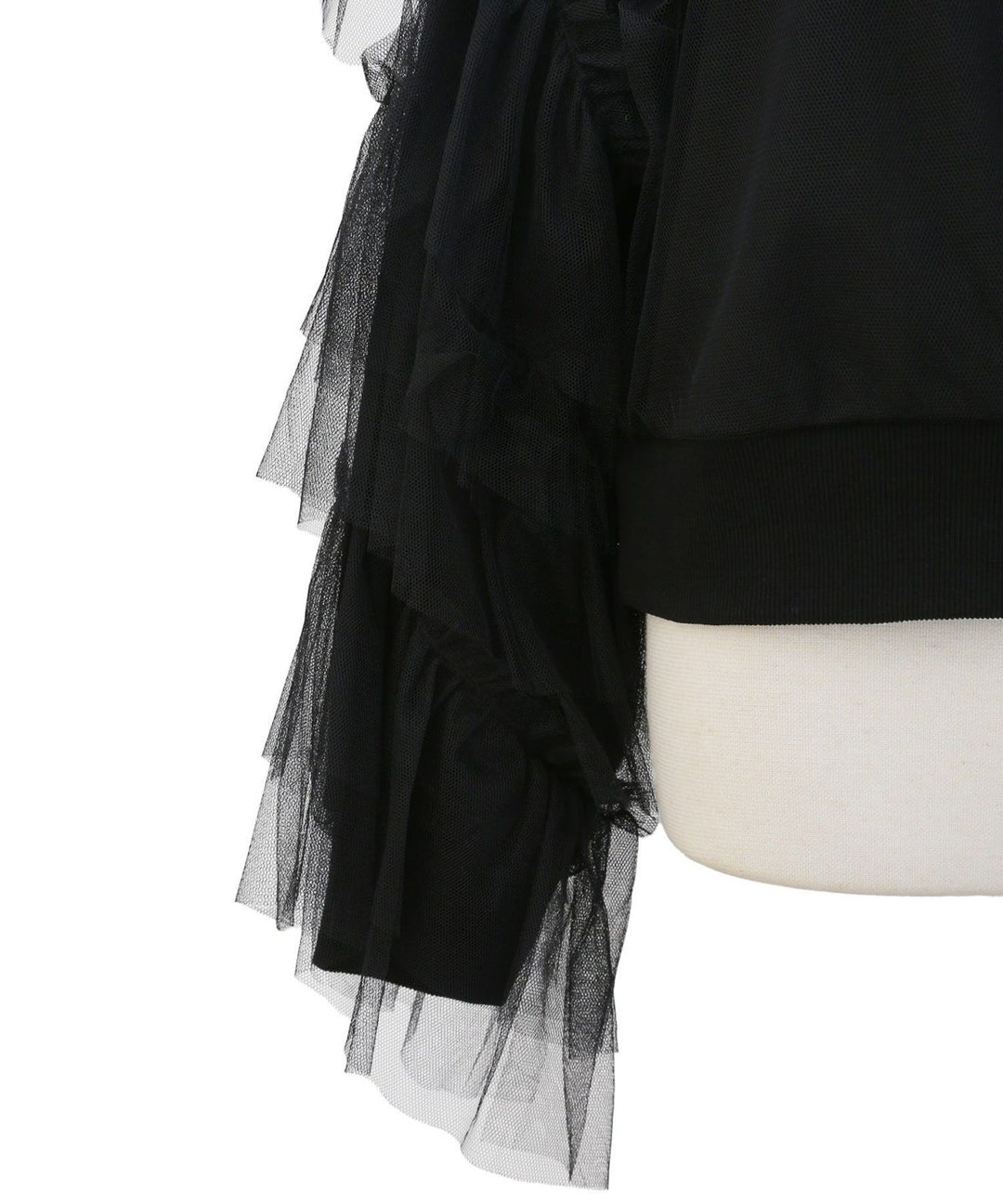Tiered Sleeve Mix Sweat Tops