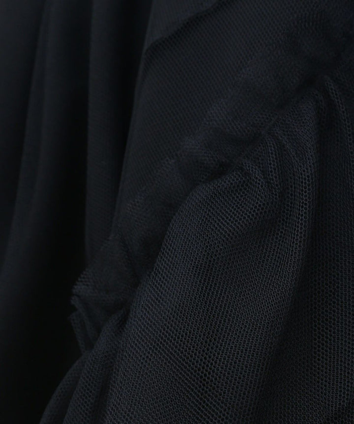 Tiered Sleeve Mix Sweat Tops