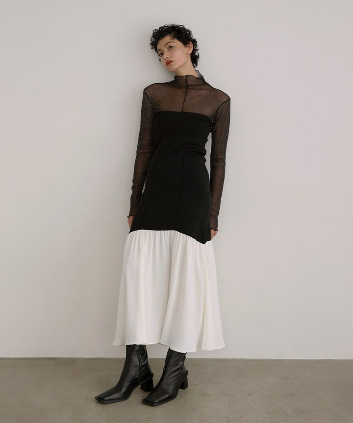 Knit Mix Bare Dress