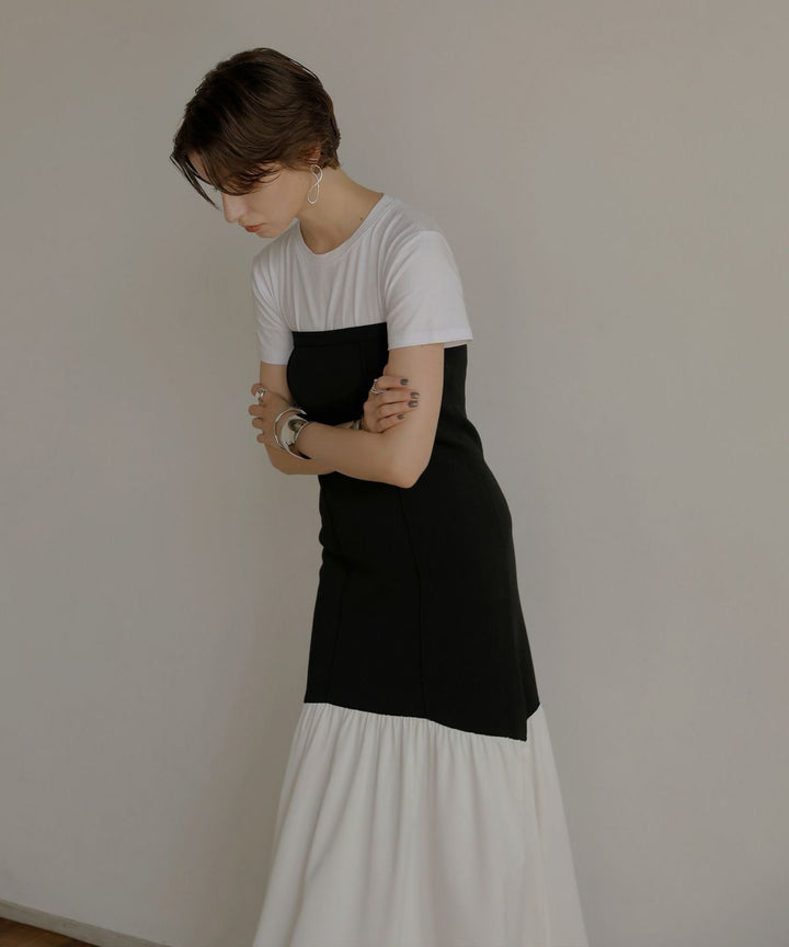Knit Mix Bare Dress
