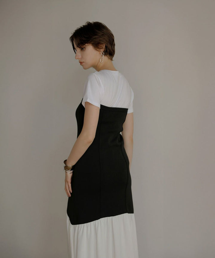 Knit Mix Bare Dress