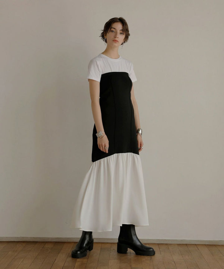 Knit Mix Bare Dress