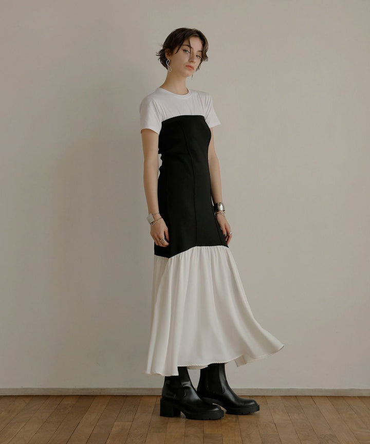 Knit Mix Bare Dress