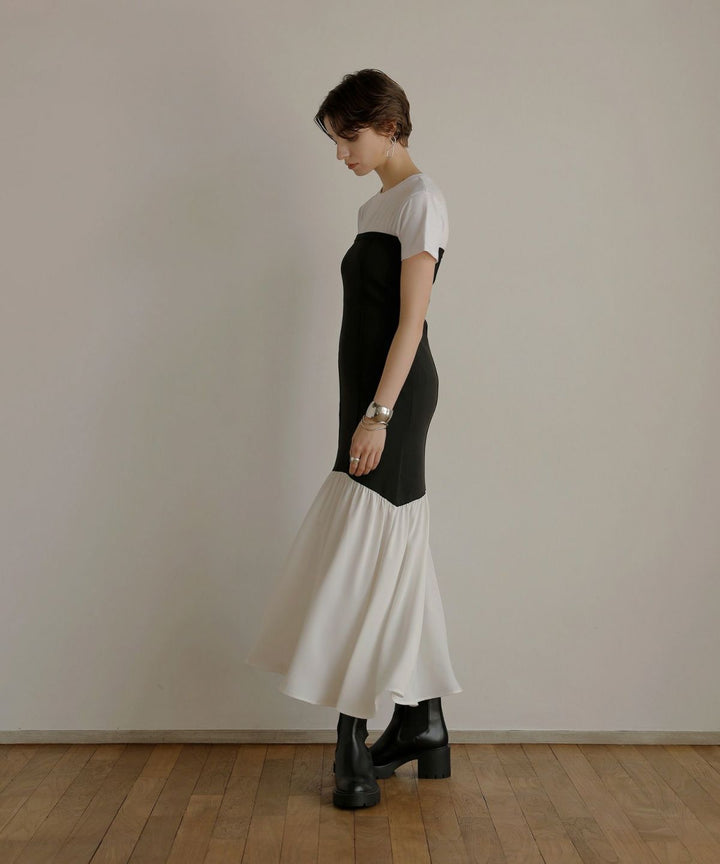 Knit Mix Bare Dress