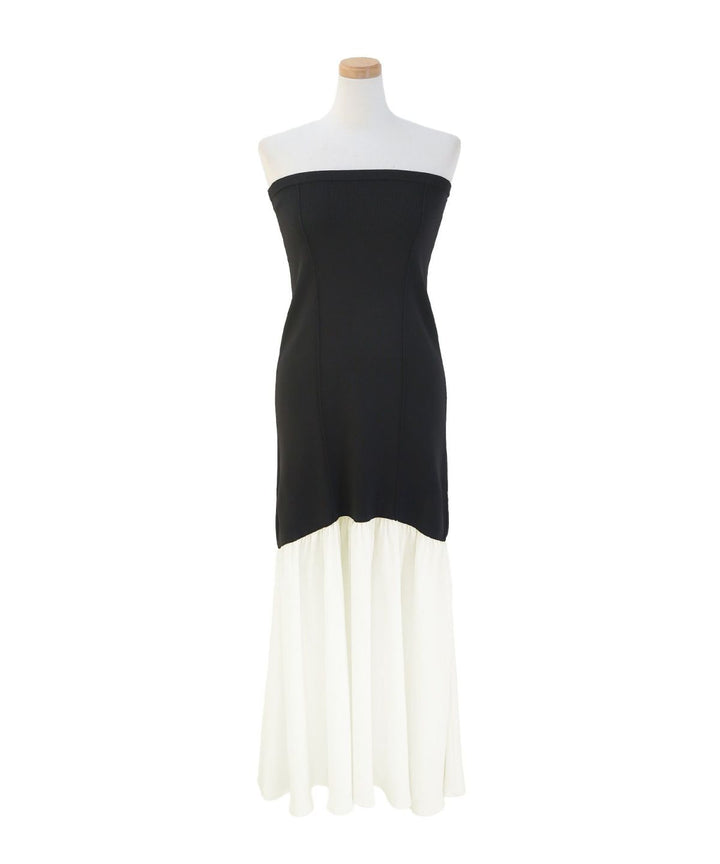Knit Mix Bare Dress