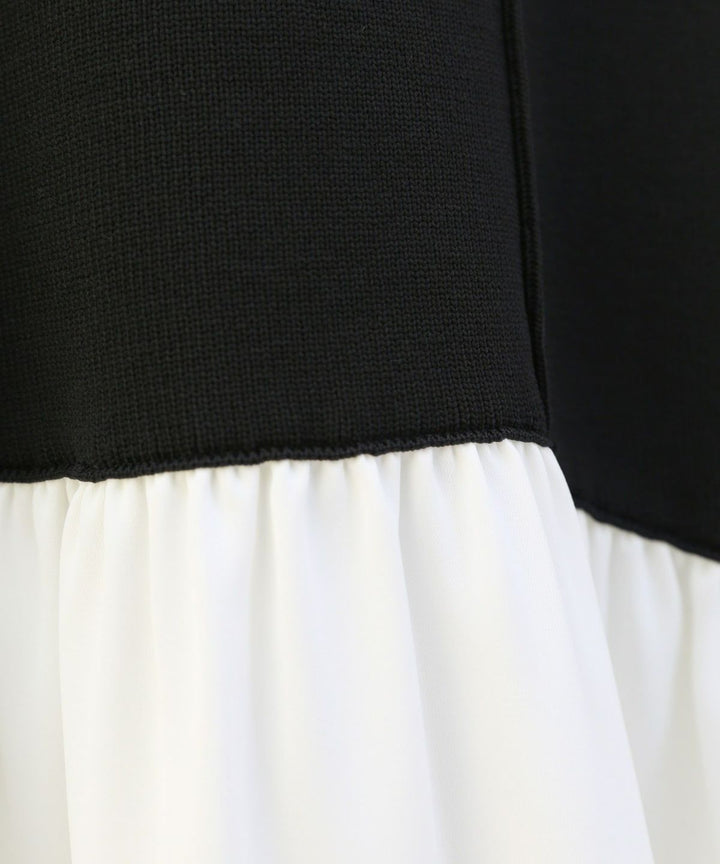 Knit Mix Bare Dress