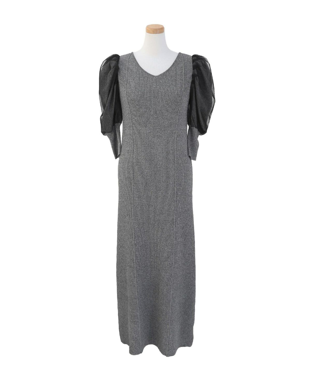 Semi Tight Puff Knit Dress