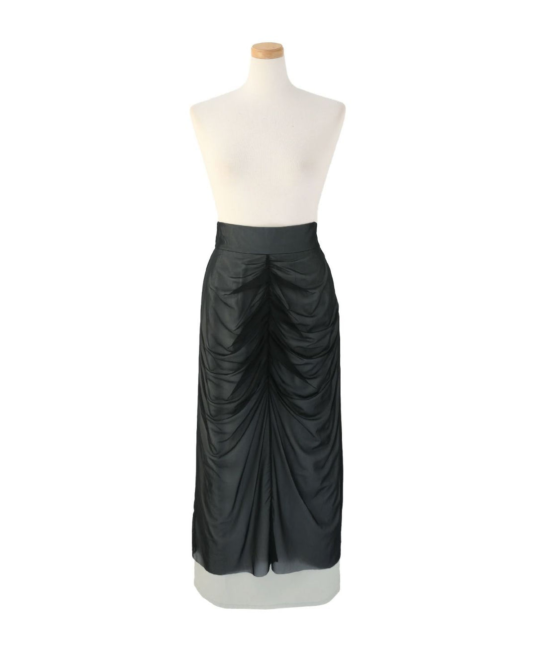 Mesh Drape Pencil Skirt