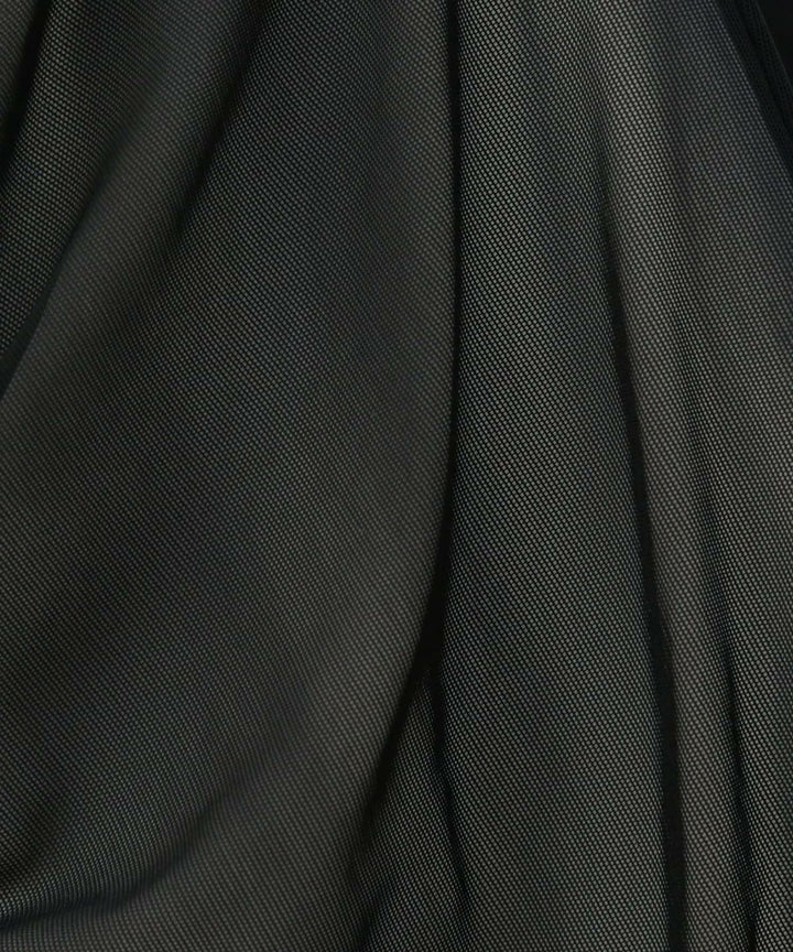 Mesh Drape Pencil Skirt