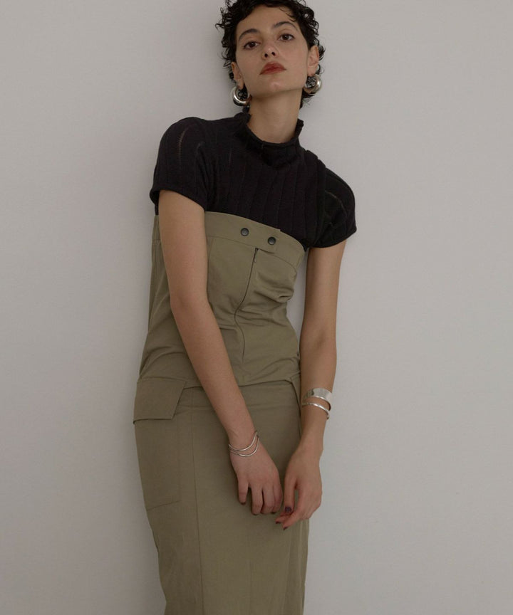 Military Nylon Wrinkle Dress