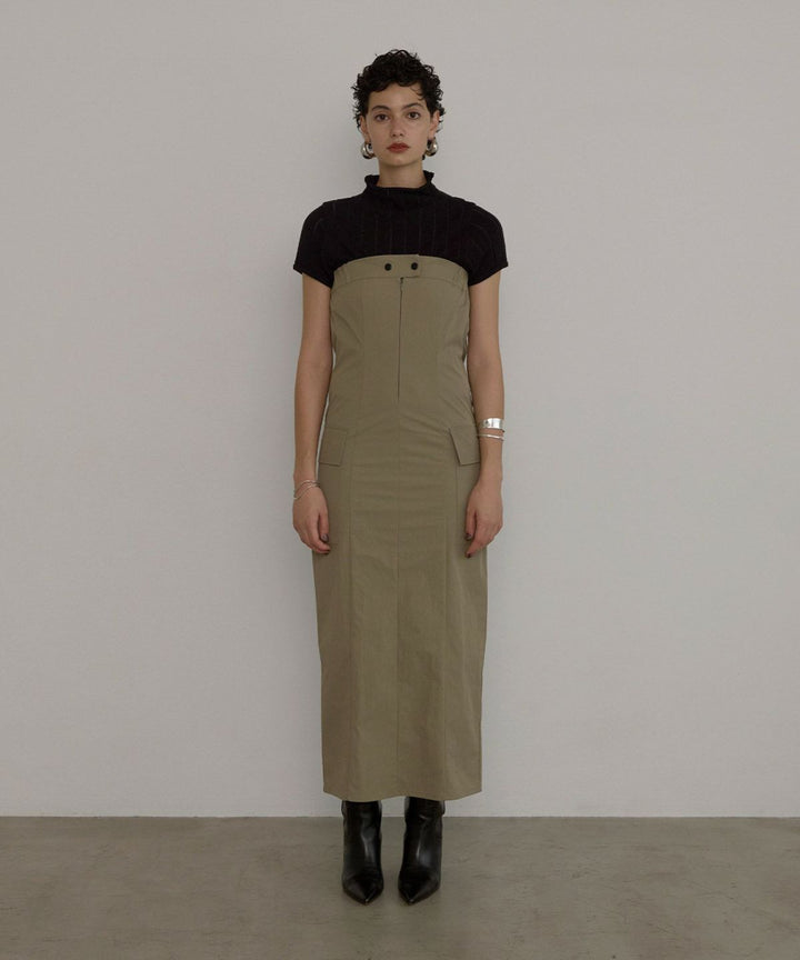 Military Nylon Wrinkle Dress
