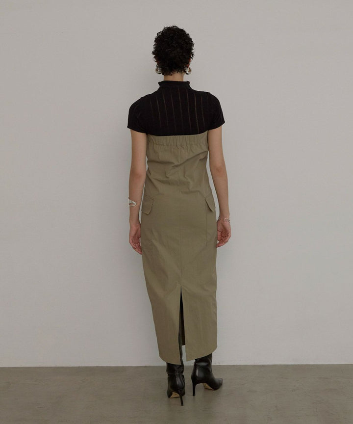Military Nylon Wrinkle Dress