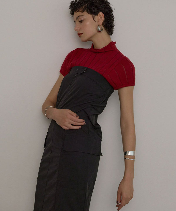 Military Nylon Wrinkle Dress