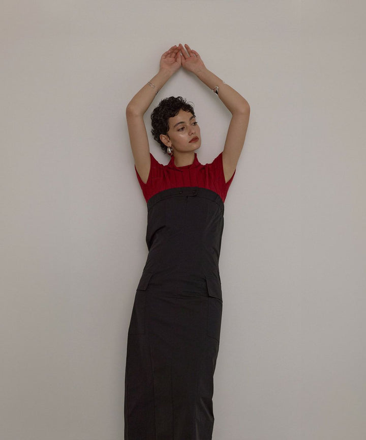 Military Nylon Wrinkle Dress