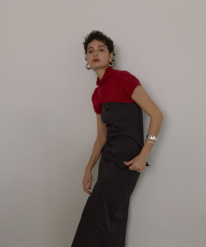 Military Nylon Wrinkle Dress