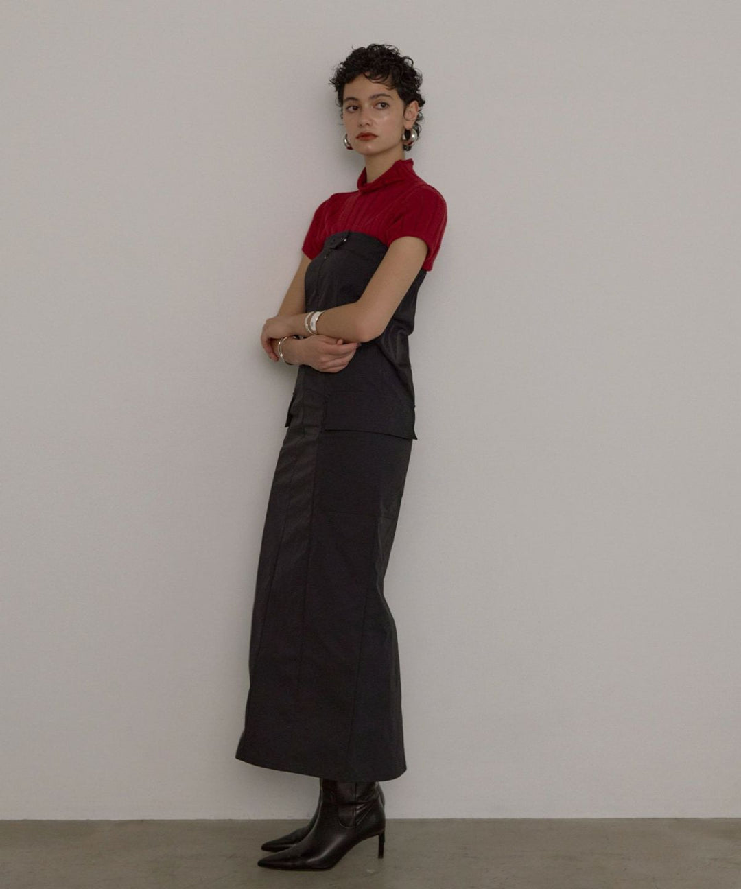 Military Nylon Wrinkle Dress