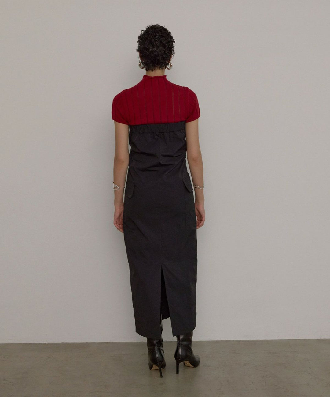 Military Nylon Wrinkle Dress