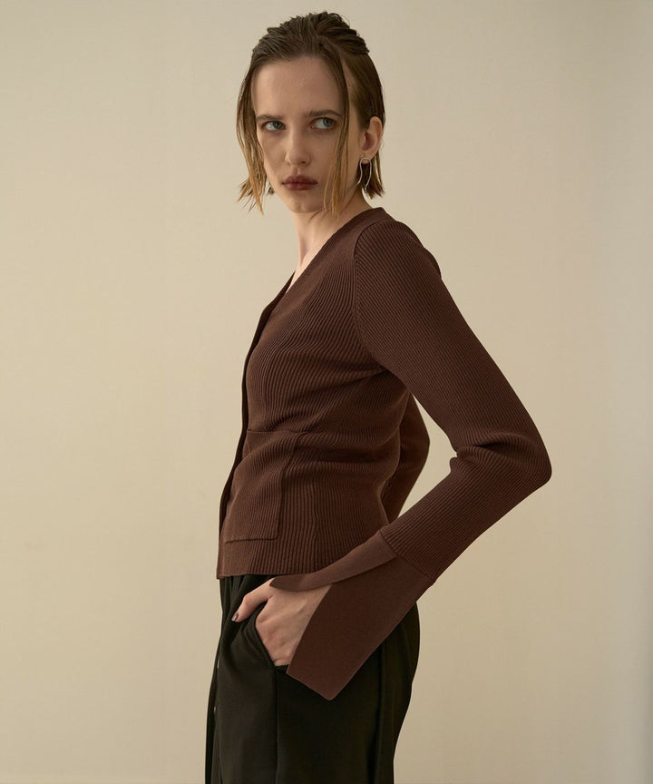 Petal Cuffs Cardigan Tops