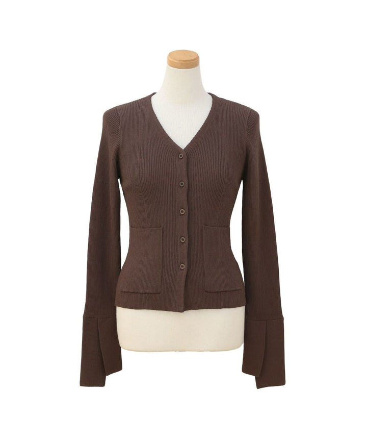 Petal Cuffs Cardigan Tops