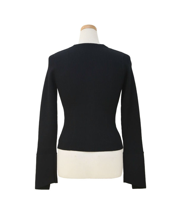 Petal Cuffs Cardigan Tops