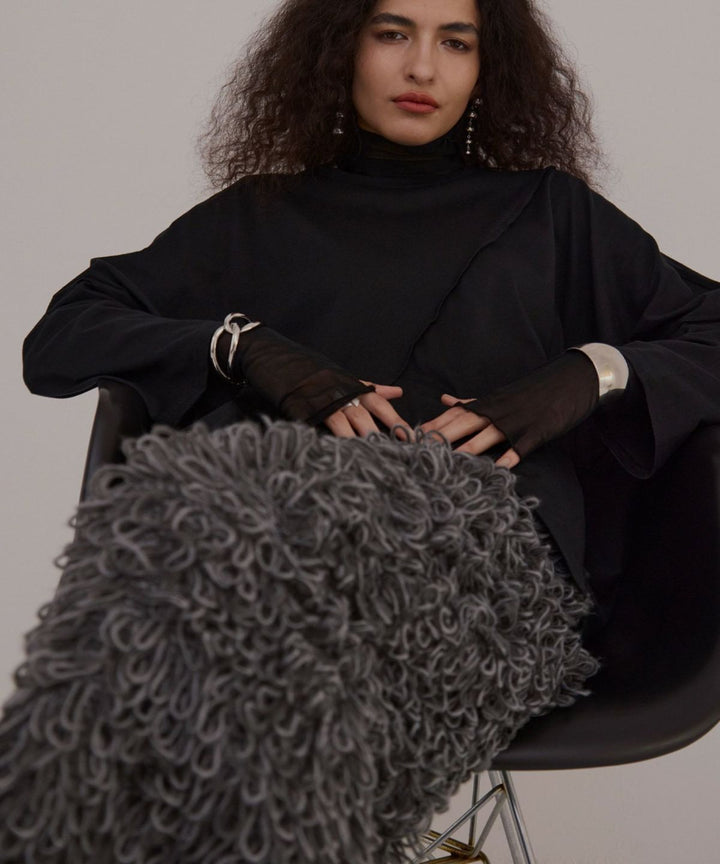 Loop Yarn Curly Skirt