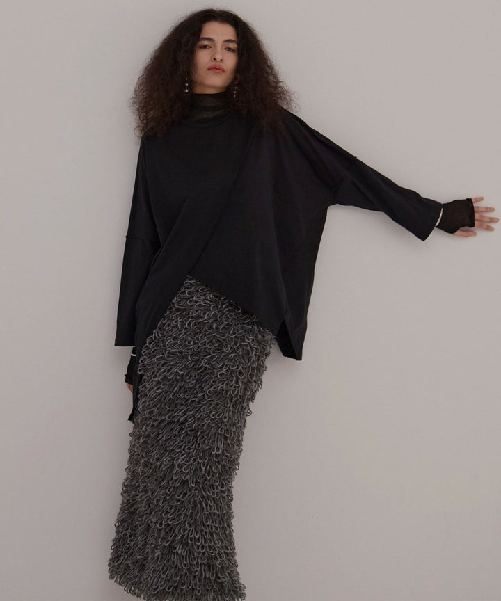 Loop Yarn Curly Skirt
