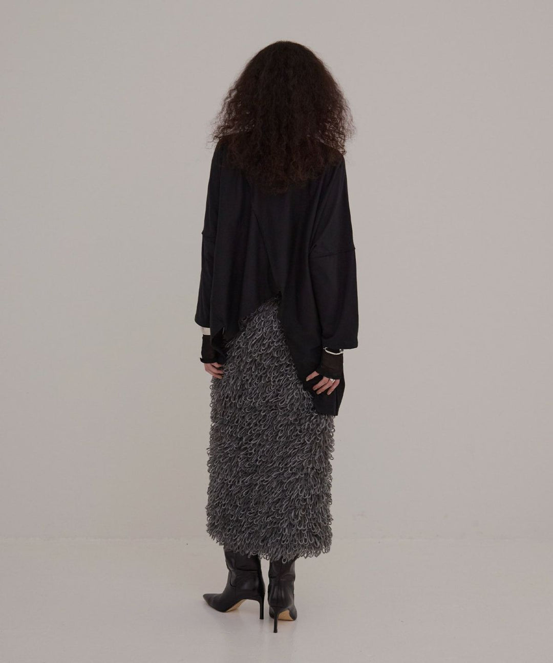 Loop Yarn Curly Skirt