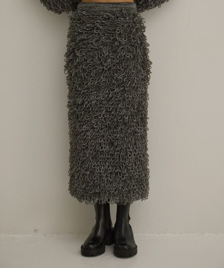 Loop Yarn Curly Skirt