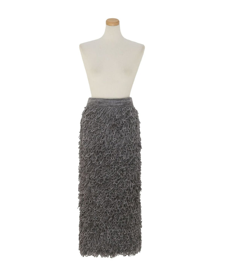 Loop Yarn Curly Skirt