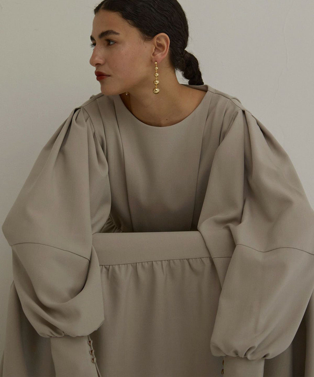 Tuck Tiered Dress