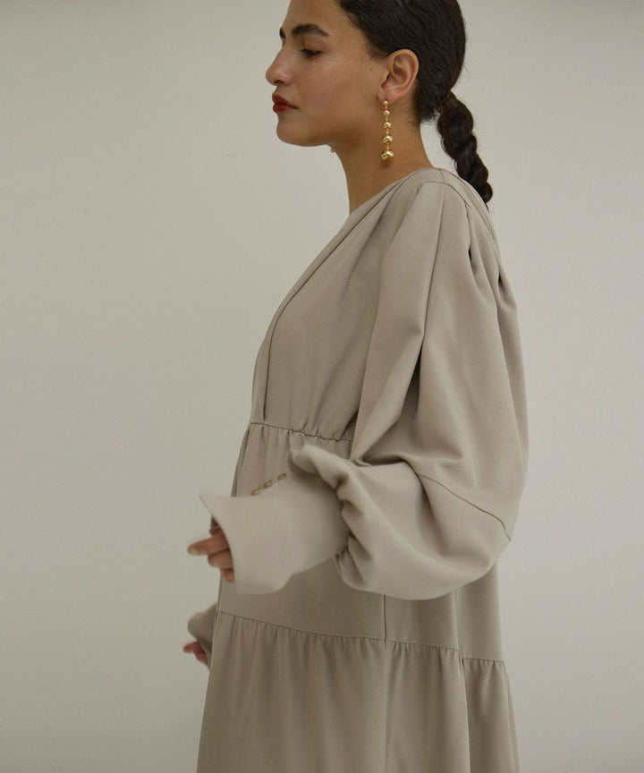 Tuck Tiered Dress
