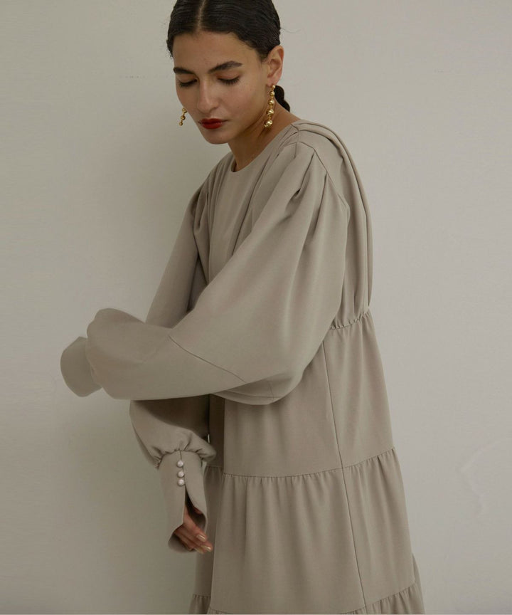 Tuck Tiered Dress
