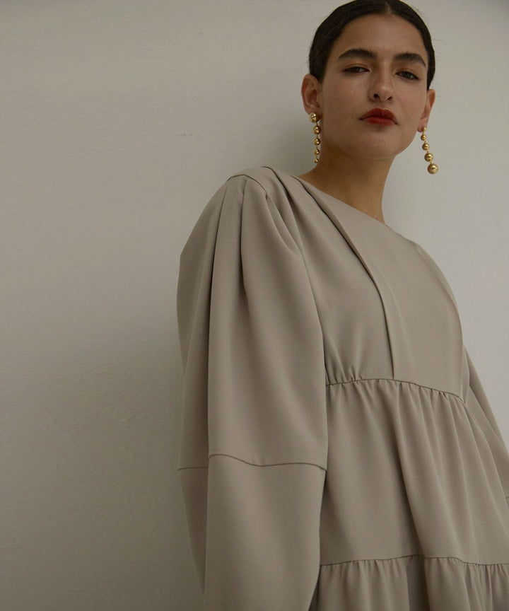Tuck Tiered Dress