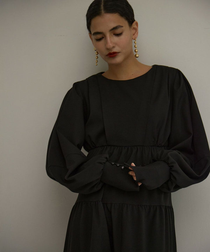 Tuck Tiered Dress