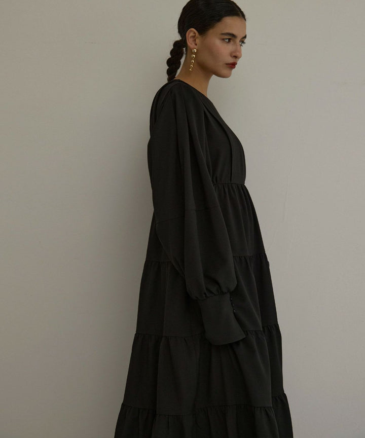Tuck Tiered Dress