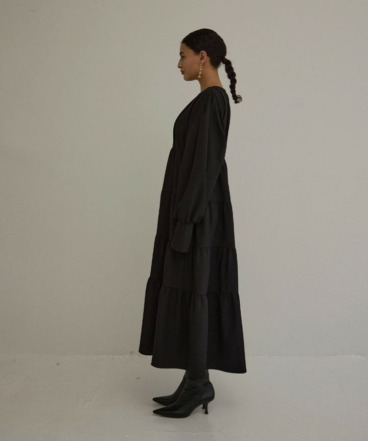 Tuck Tiered Dress