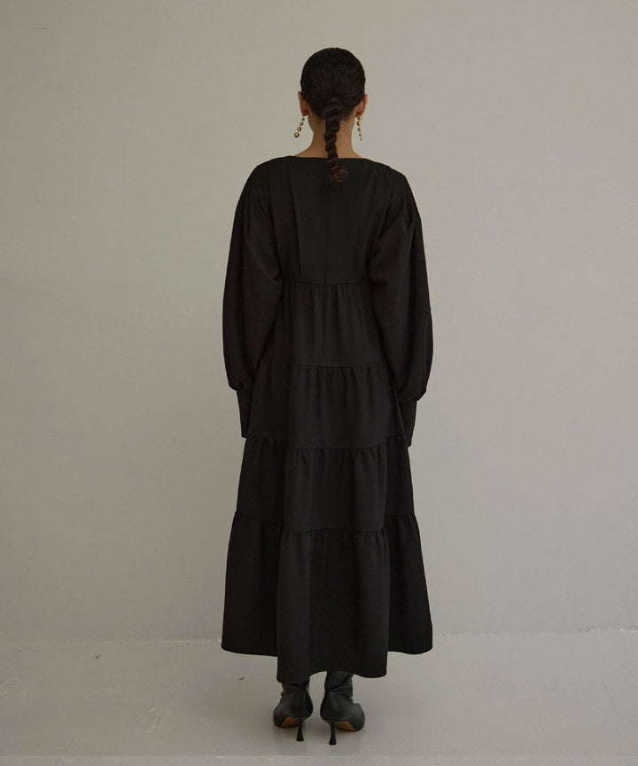 Tuck Tiered Dress