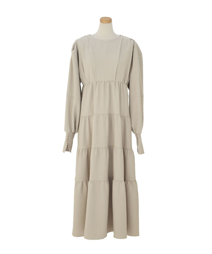 Tuck Tiered Dress