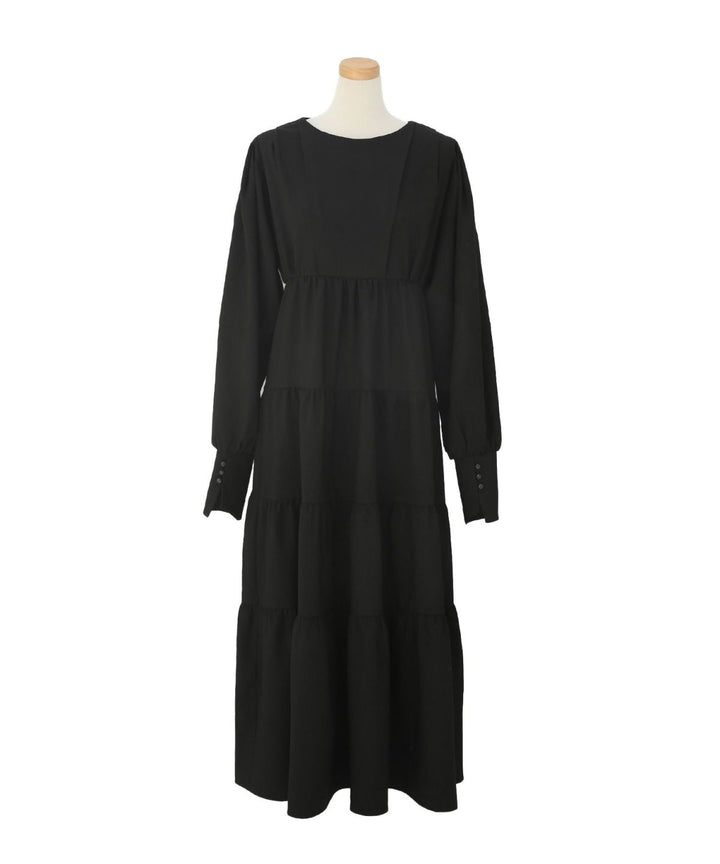 Tuck Tiered Dress