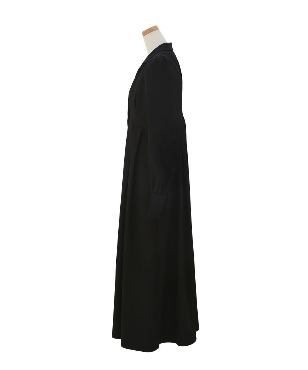 Tailored Collar Tuck Dress