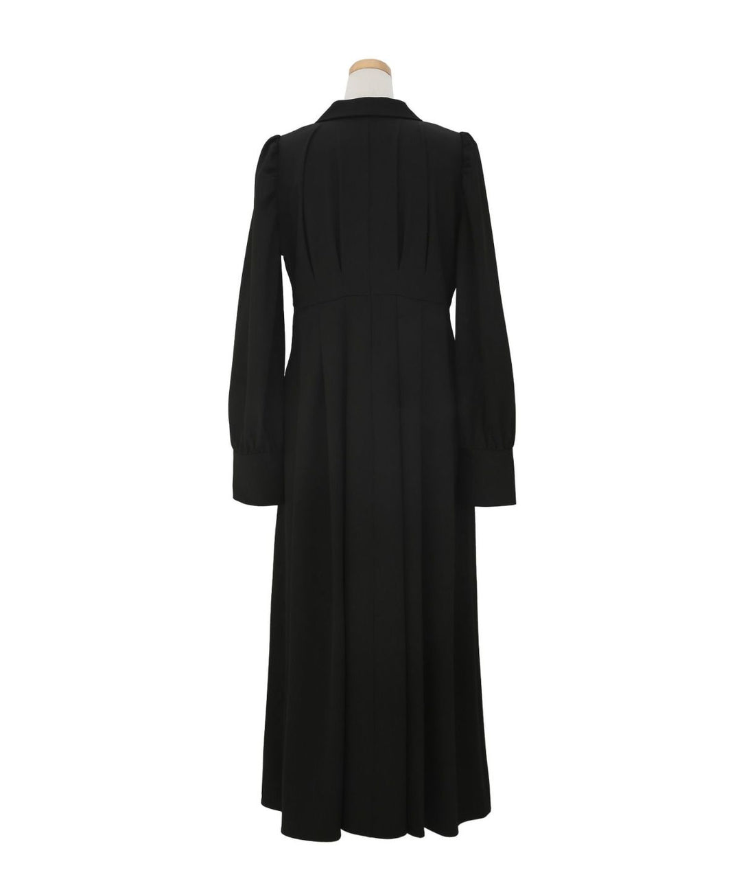 Tailored Collar Tuck Dress