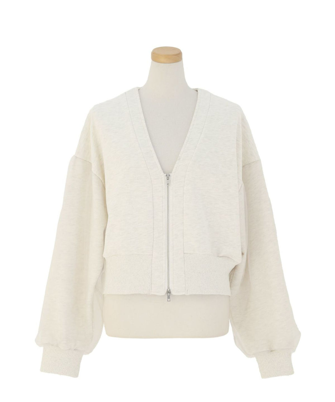 Sweat Layer Zip Cardigan